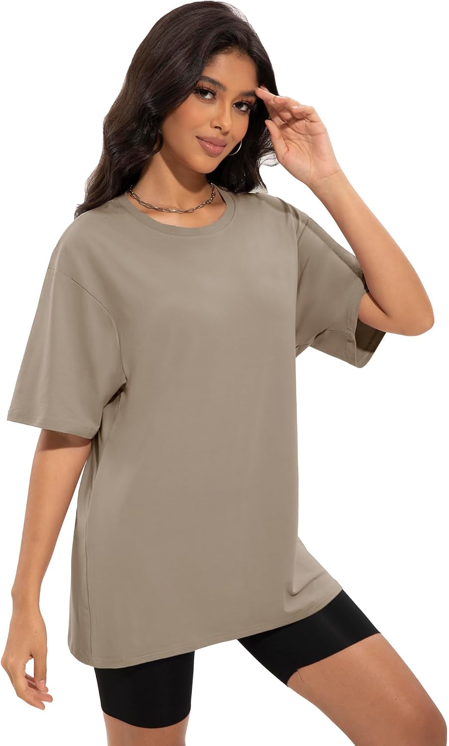Siimcuzy 2/3/4 Pack Oversized Tshirts for Women Short Sleeves Workout Tops | Loose Fit, Crew Neck, Baggy, Summer, Casual, Gym, Plus Size, Plain, Tops, Fashion, Clothes, 2026