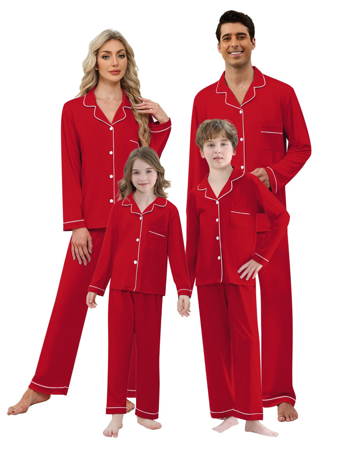 Umeyda Christmas Family Matching Pajamas Festival Sleepwear for Adults Kids