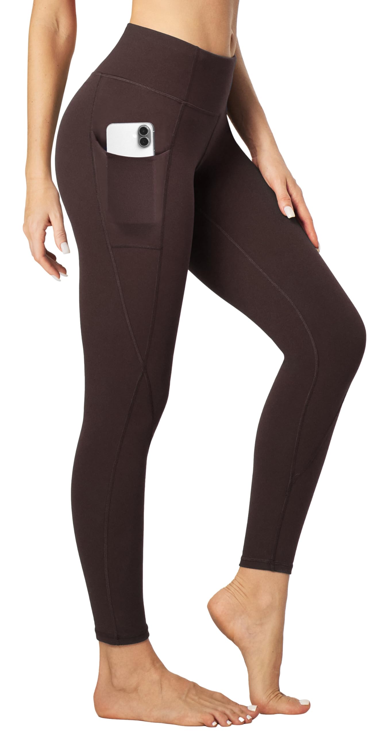 Heathyoga Leggings with Pockets for Women Tummy Control High Waisted Yoga Pants Women Compression Workout Leggings