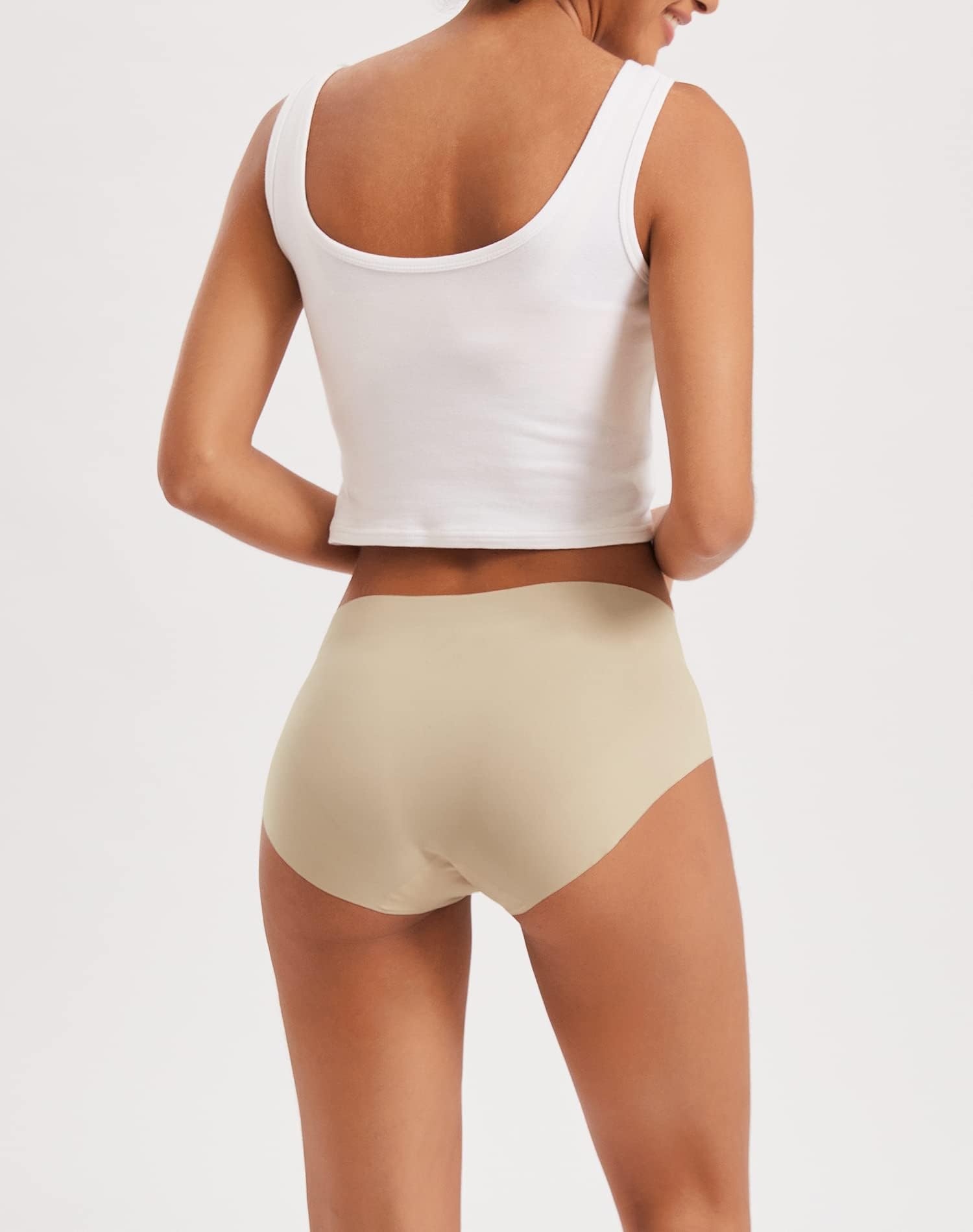 INNERSY Women's Seamless No Show Hipster Panties Invisible Light Underwear 3-Pack