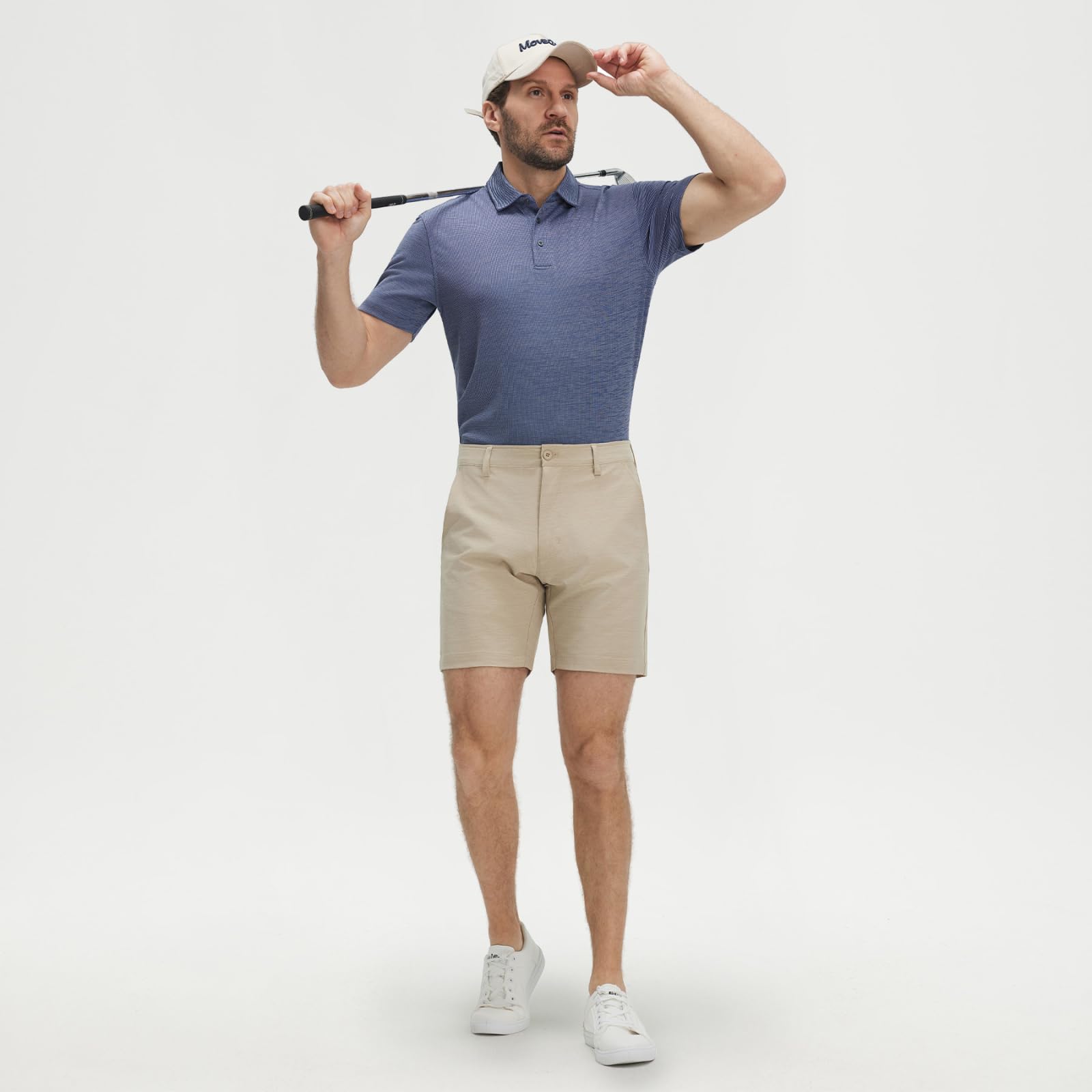 M MAELREG Men‘s Golf Shirts Short Sleeve Ultra-Light Soft Performance Quick Dry Athletic with UPF 30+ Polo Shirts for Men
