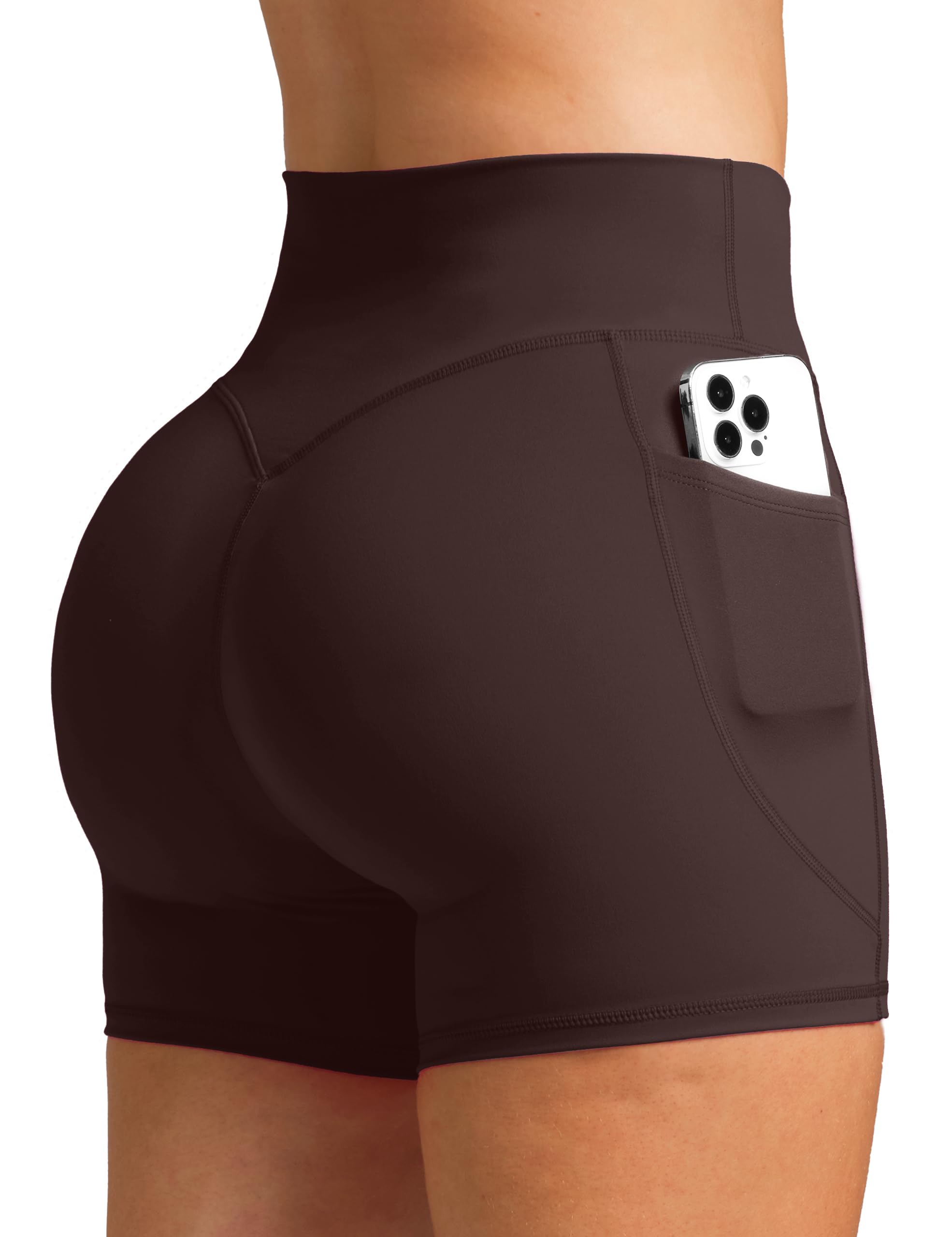 Olmlmt Biker Shorts Women 4.5" with Pockets High Waisted Spandex Yoga Workout Shorts
