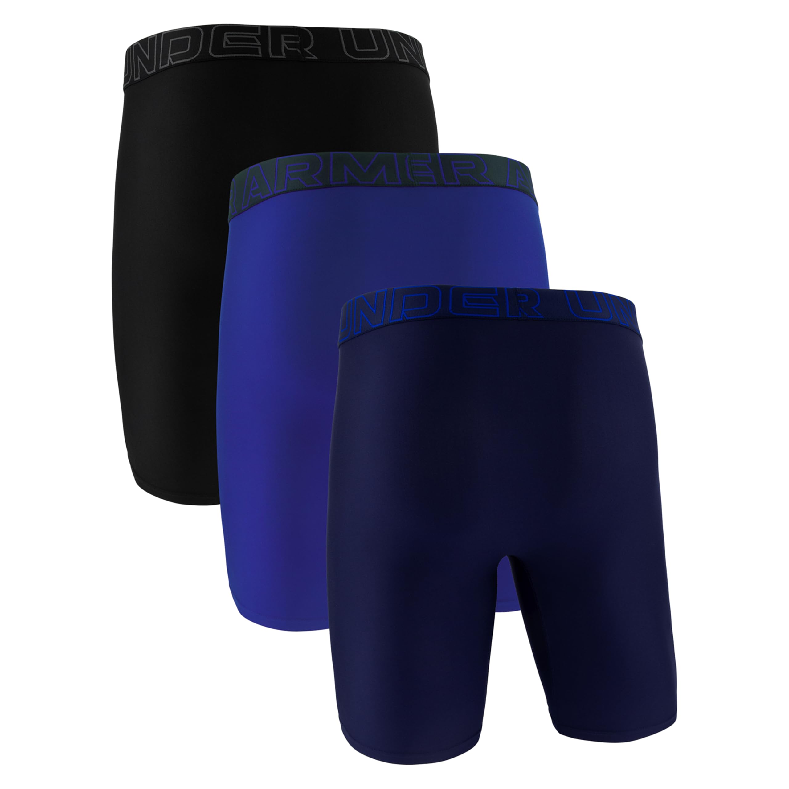 Under Armour Men's Performance Tech Long-Leg Boxerjock Brief Underwear, 9" Inseam, All-Day Comfort & Ultra-Soft, 3-Pack