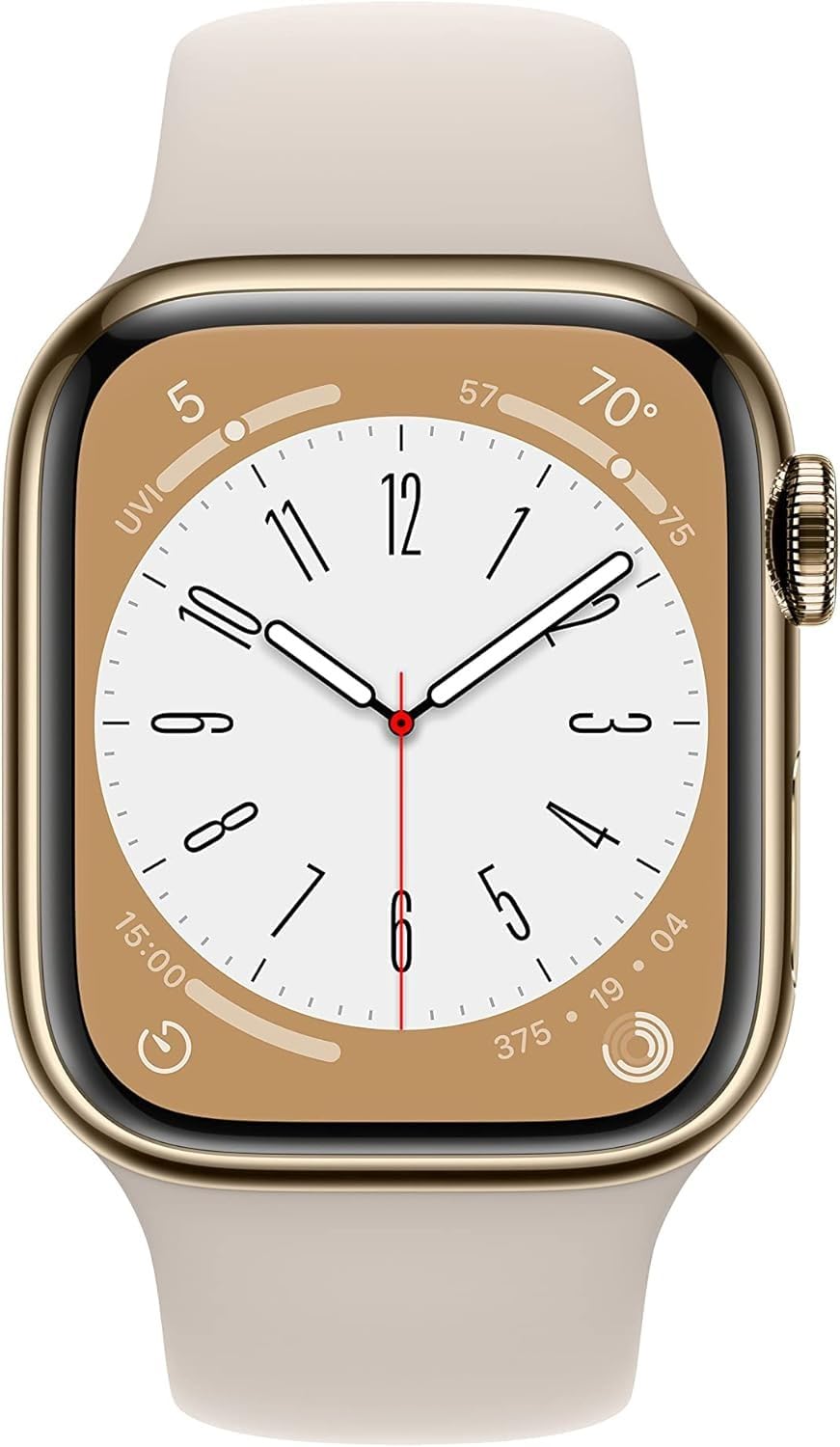 Apple Watch Series 8 [GPS, 45mm] - Midnight Aluminum Case with Midnight Sport Band, M/L (Renewed)