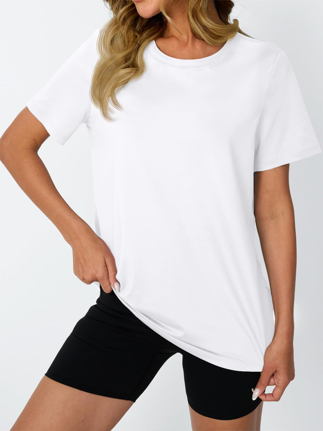 AUTOMET Women's Workout Shirts Short Sleeve Tops for Running Hiking Gym Athletic