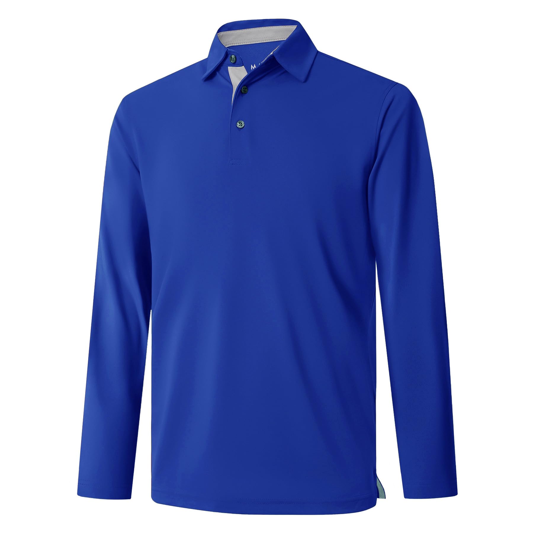 Mens Golf Shirt Short and Long Sleeve Moisture Wicking Dry Fit Performance Solid Casual Pique Golf Polo Shirts for Men