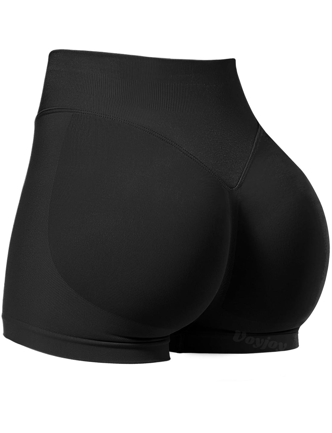 VOYJOY Women Workout Impact Shorts 2.5"/ 3.6"/ 4.5"/ 6" Scrunch Butt Booty | Tummy Control, High Waisted, Bike Short, Gentle Compression, for Women