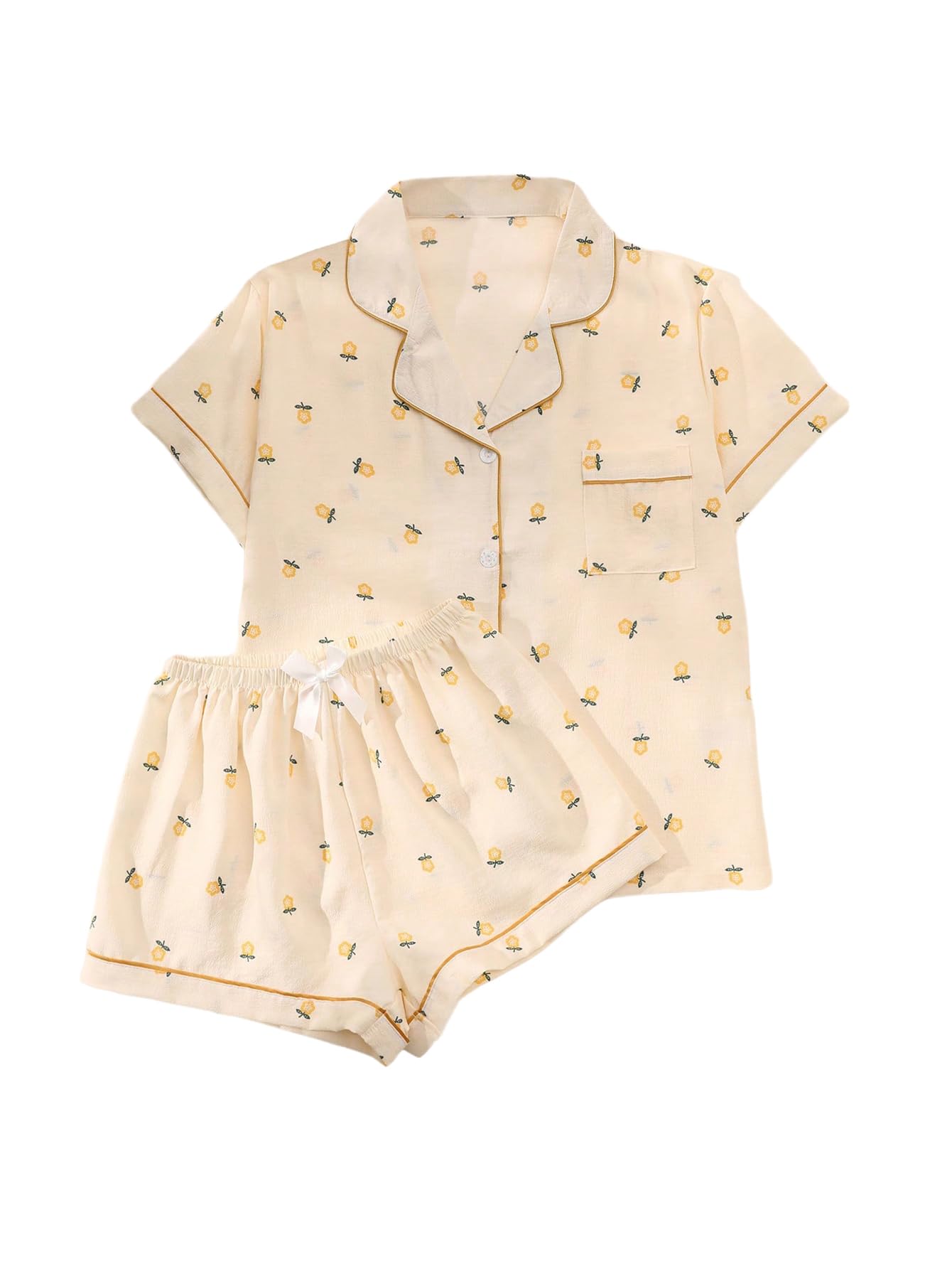 Verdusa Pajamas For Women Set 2 Piece Cute Pjs Sleepwear Lounge Sets