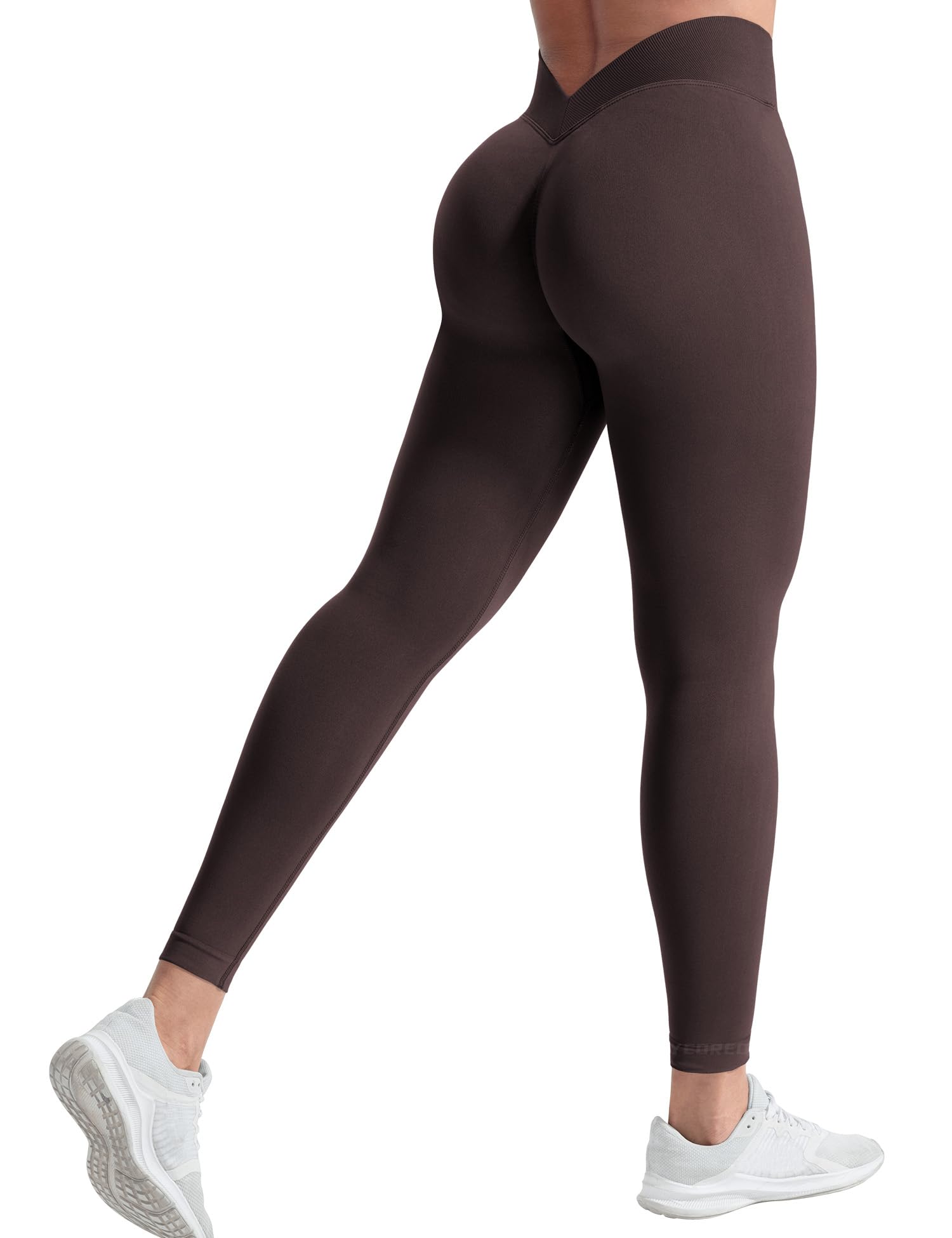 YEOREO CoreFlex Women Scrunch Workout Leggings High Waisted V Back Pants | Seamless, Gym, Yoga, Butt Lifting