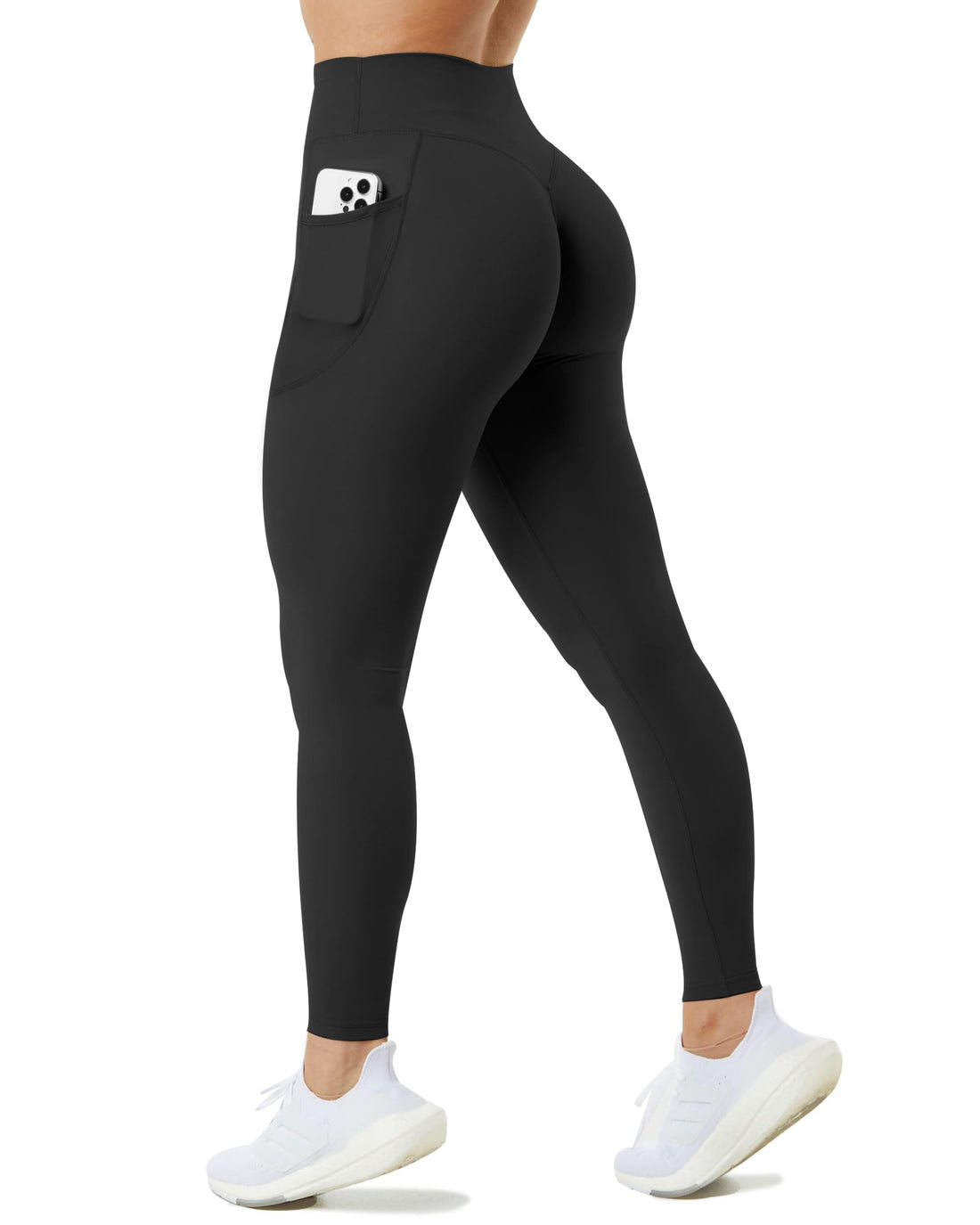 Unthewe Naked-Feel No Front Seam Leggings for Women - High Waisted Buttery Soft Workout Yoga Pants 25"