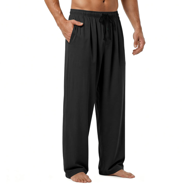 Mens Pajama Pants - Moisture Wicking Bamboo Viscose Cotton Soft Cooling Sleep Bottoms for Home & Lounge