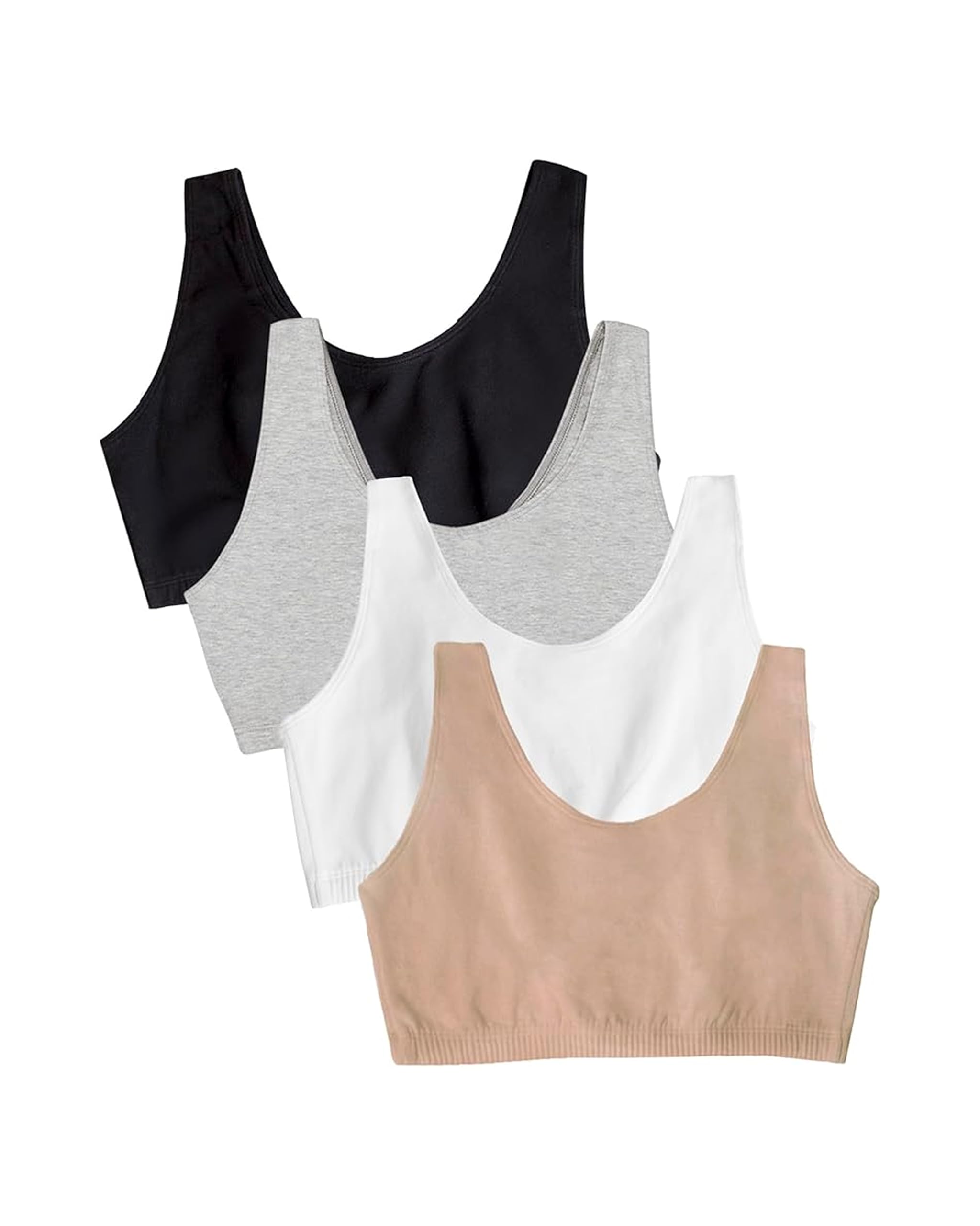 Fruit of the Loom Women's Built Up Tank Style Sports Bra Value Pack