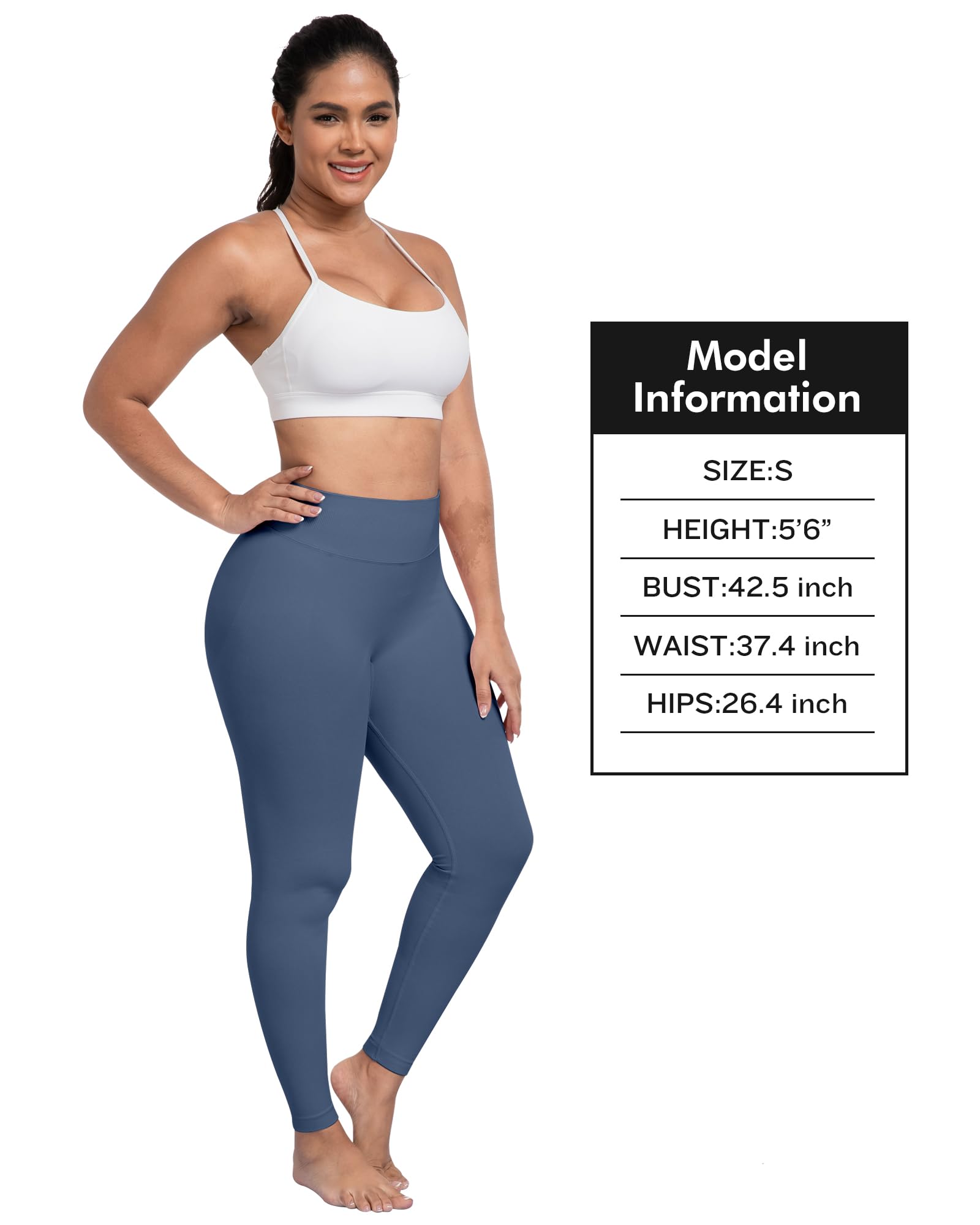 ATHVOTAR Workout Gym Leggings Women, High Waisted Seamless Butt Lifting Scrunch Butt Sports Leggings