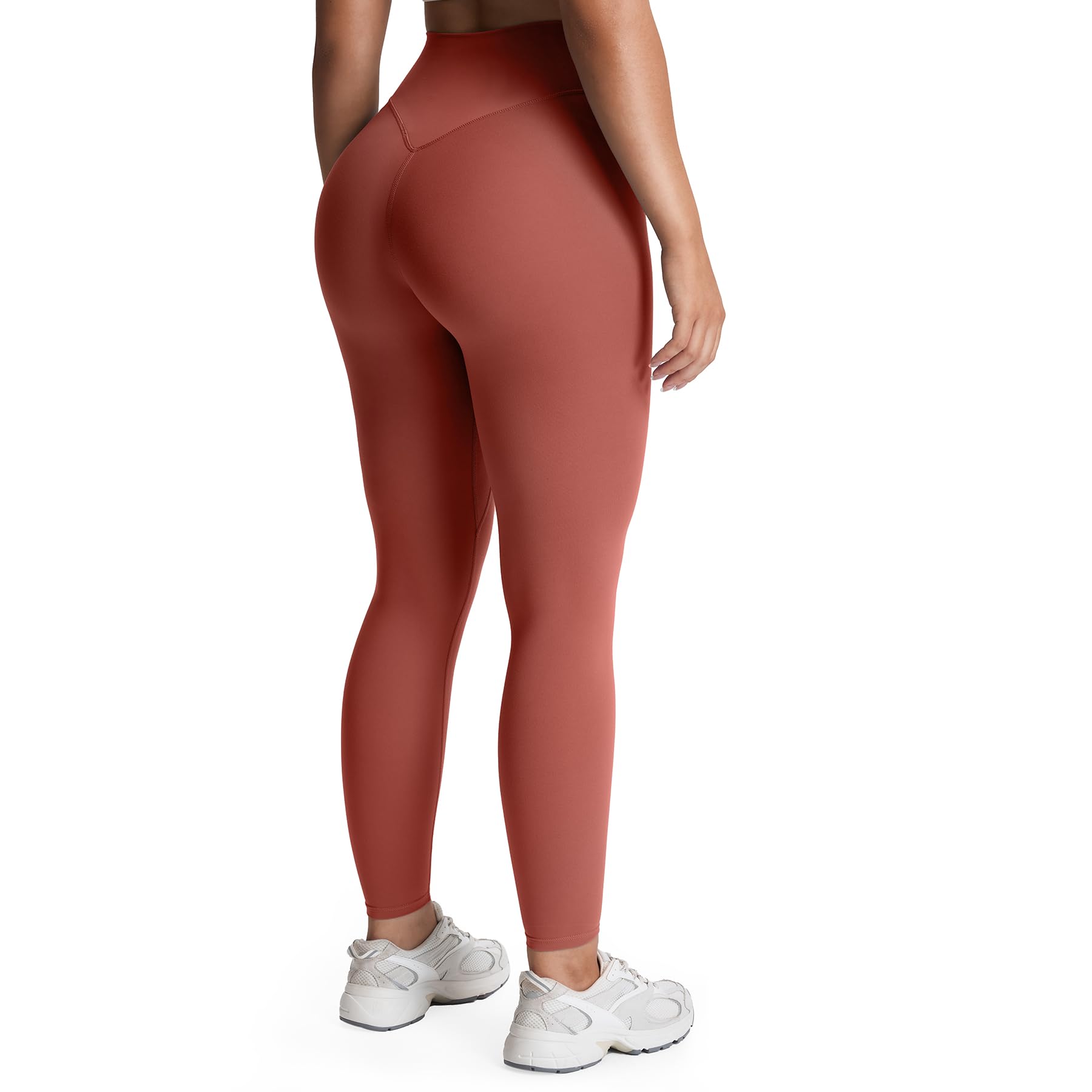 Aoxjox High Waisted Workout Leggings for Women Tummy Control Buttery Soft Yoga Metamorph Deep V Pants 26"