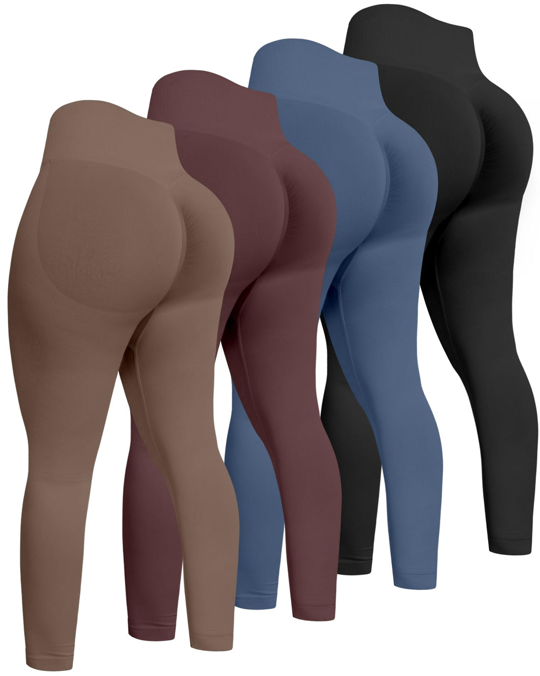 ATHVOTAR Workout Gym Leggings Women, High Waisted Seamless Butt Lifting Scrunch Butt Sports Leggings