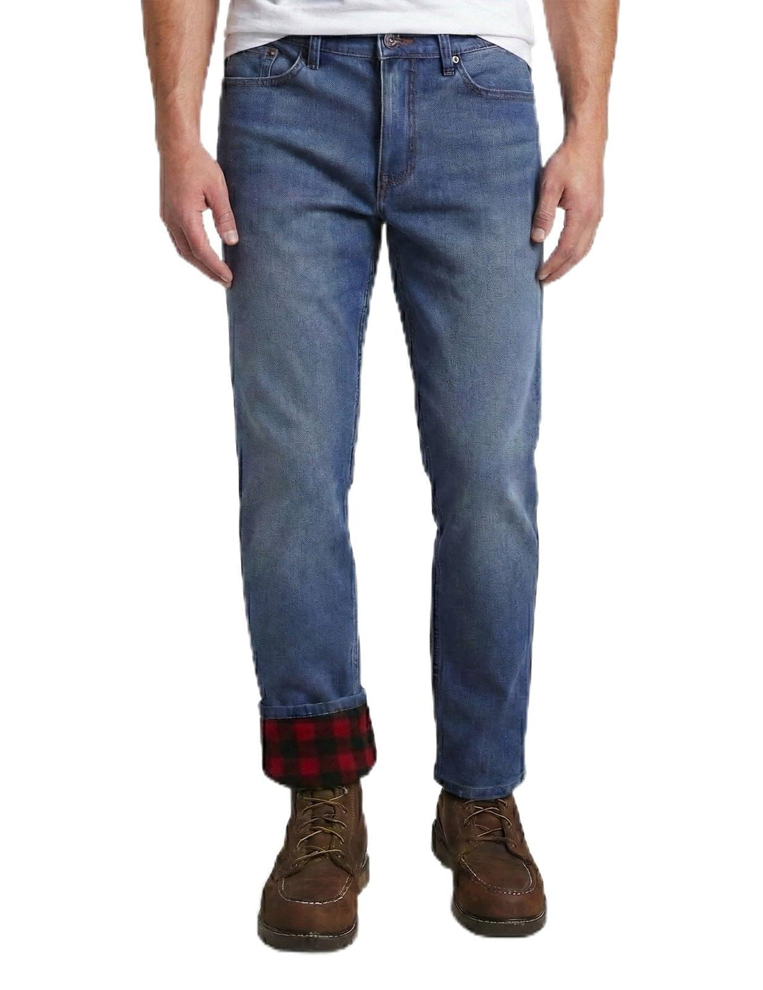 Weatherproof Vintage Fleece Lined Jeans Men - Regular Fit | Soft & Warm, Cold Weather Insulated Fleece Winter Pants for Men