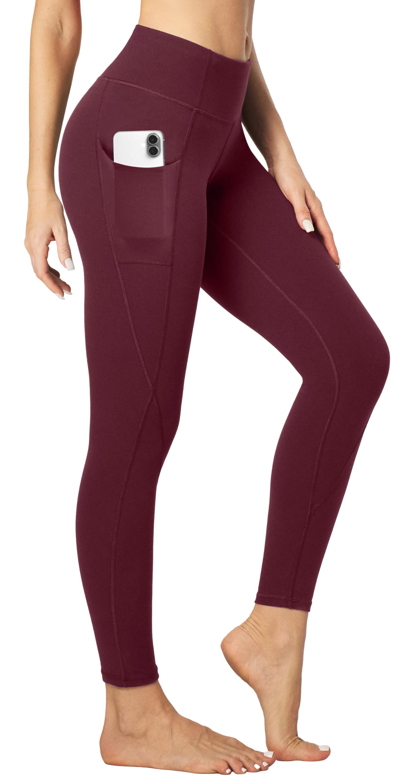 Heathyoga Leggings with Pockets for Women Tummy Control High Waisted Yoga Pants Women Compression Workout Leggings