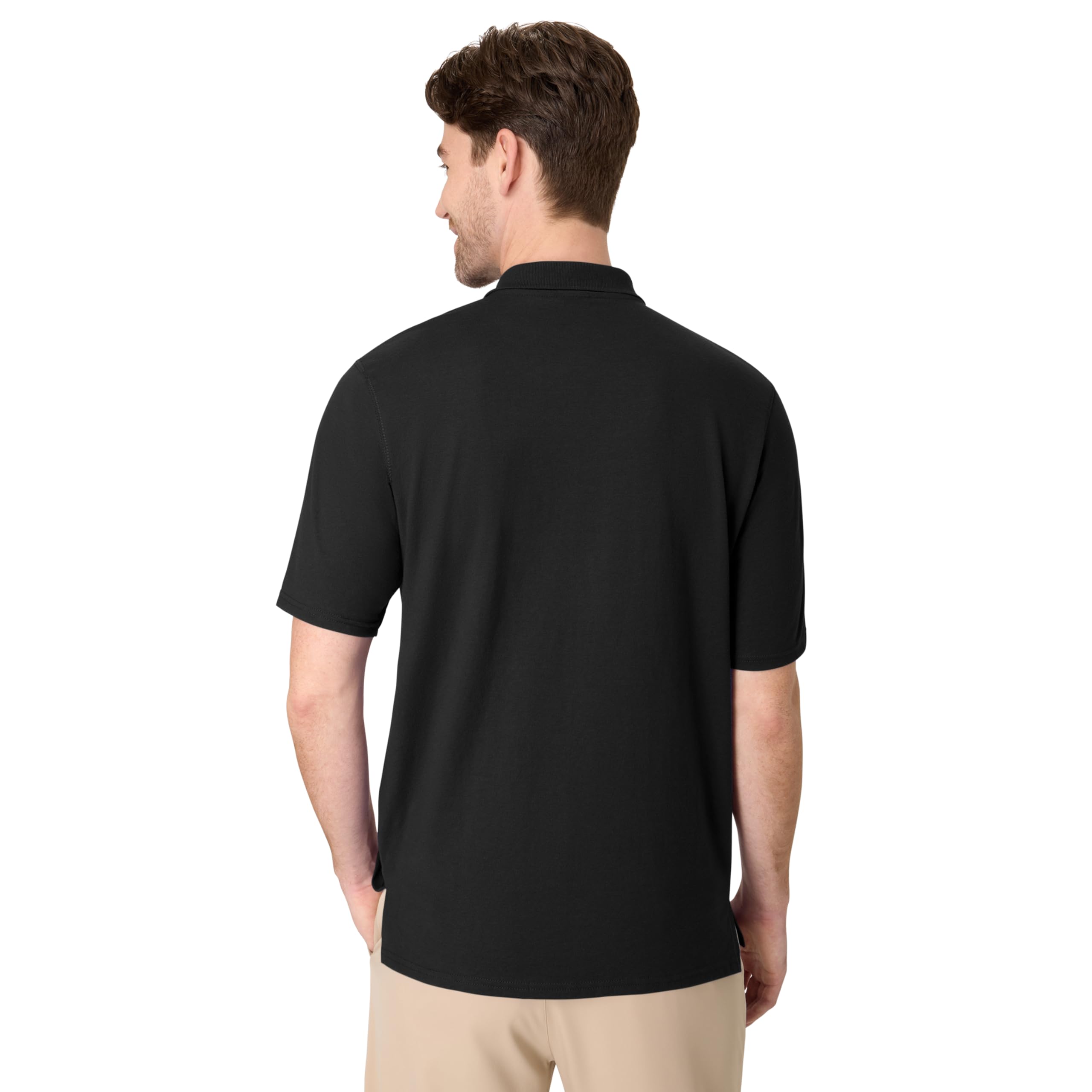 Hanes mens X-temp Performance Polo, Cotton Blend Sport Shirt for Men With Odor Control