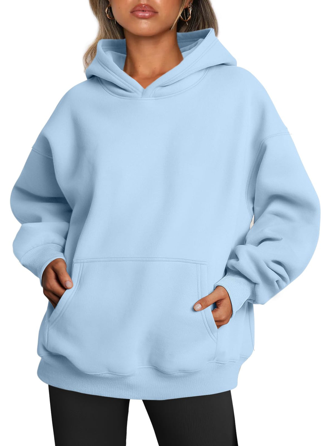 Trendy Queen Women Oversized Hoodies Fall Outfits | Gentle Skin Feel, Aesthetic Drop Shoulder, Large Kangaroo Pocket, Seamless Daily Outfit Match
