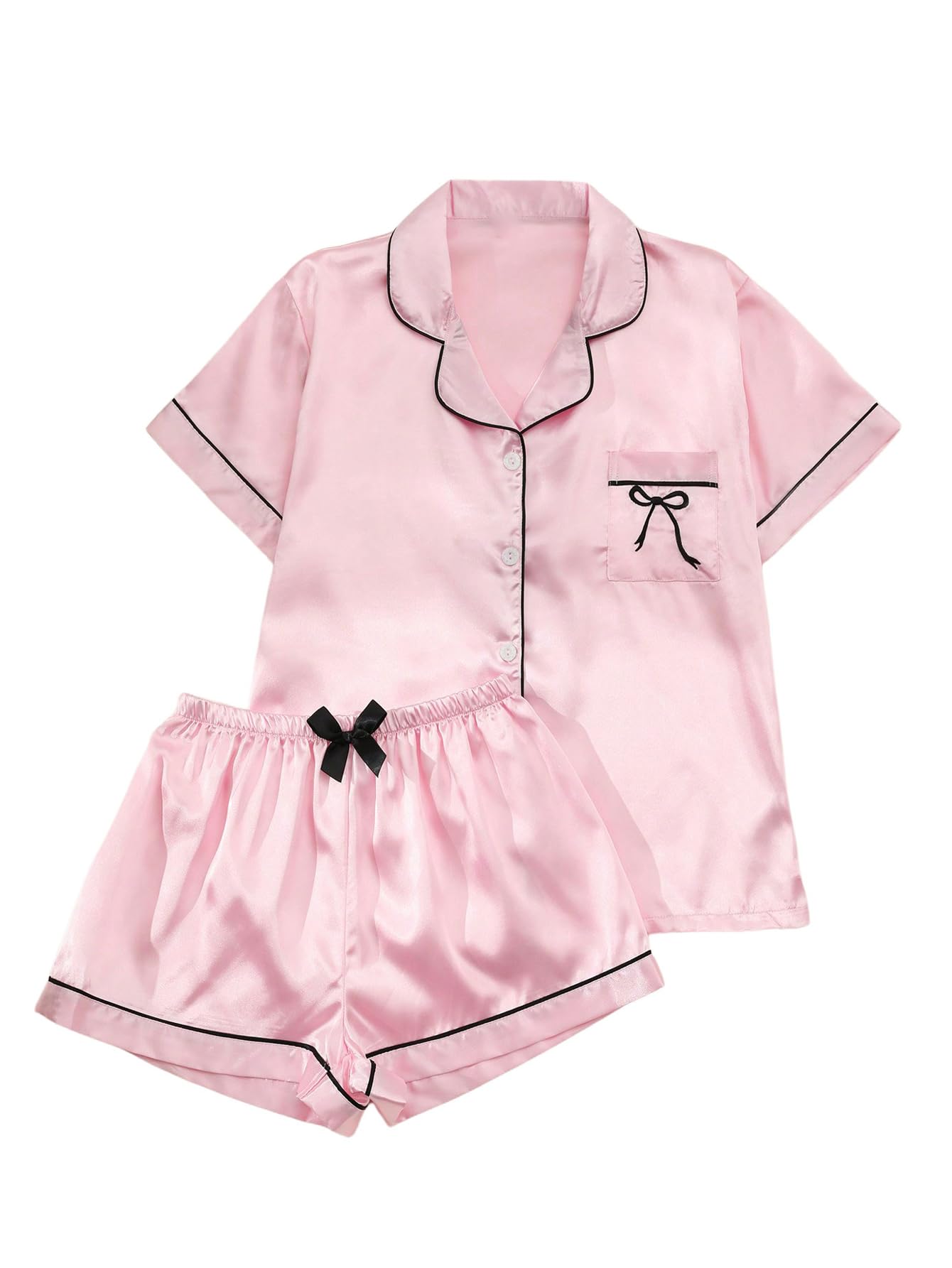 Verdusa Pajamas For Women Set 2 Piece Cute Pjs Sleepwear Lounge Sets