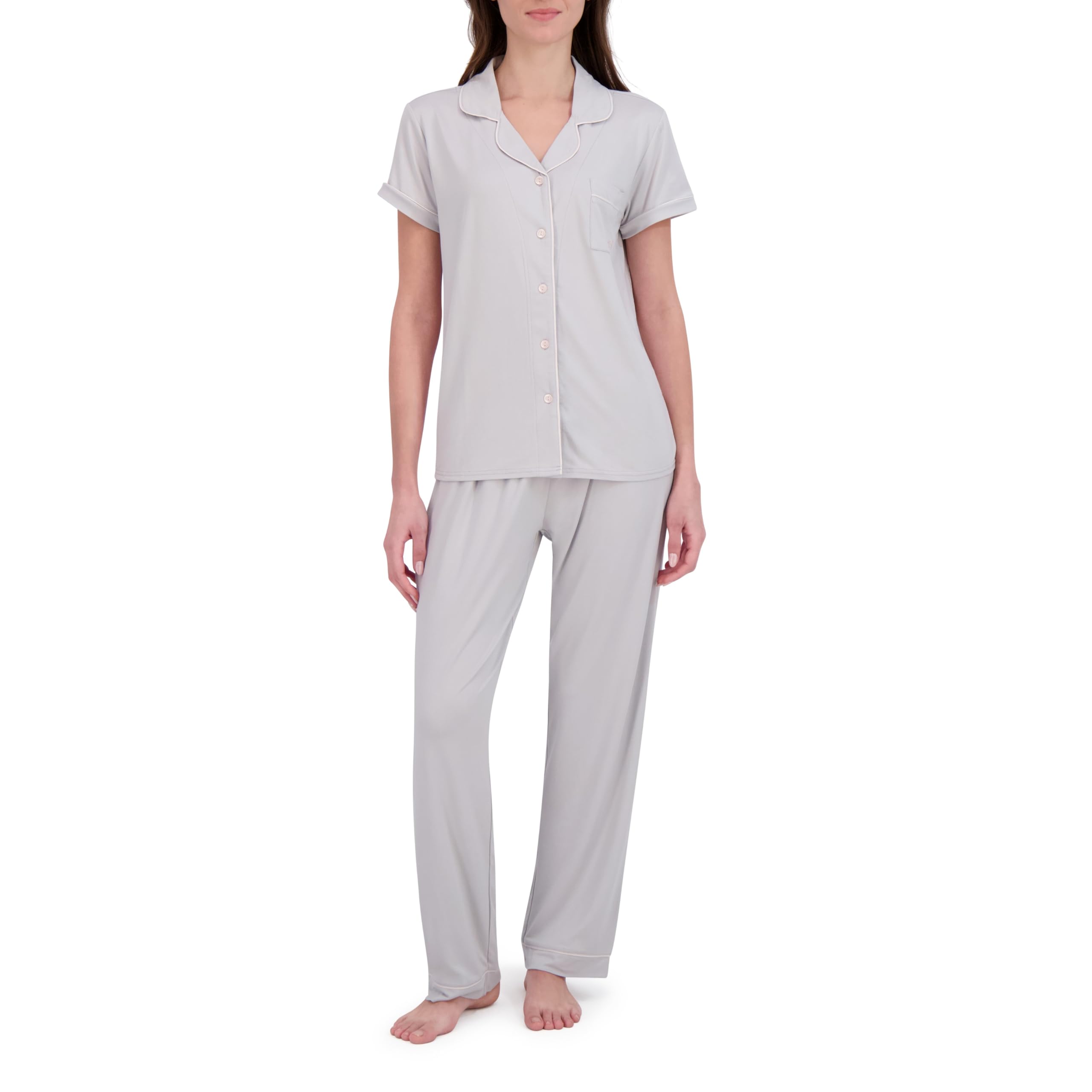 BORN Pajamas for Women Set Button Down