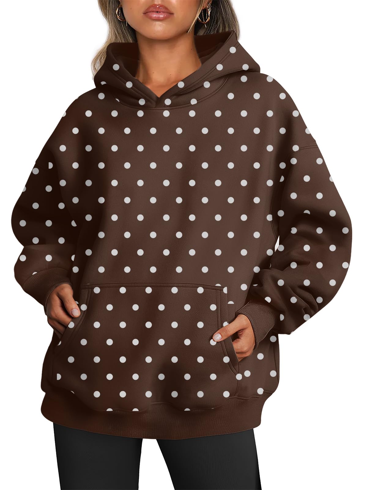 Trendy Queen Women Oversized Hoodies Fall Outfits | Gentle Skin Feel, Aesthetic Drop Shoulder, Large Kangaroo Pocket, Seamless Daily Outfit Match