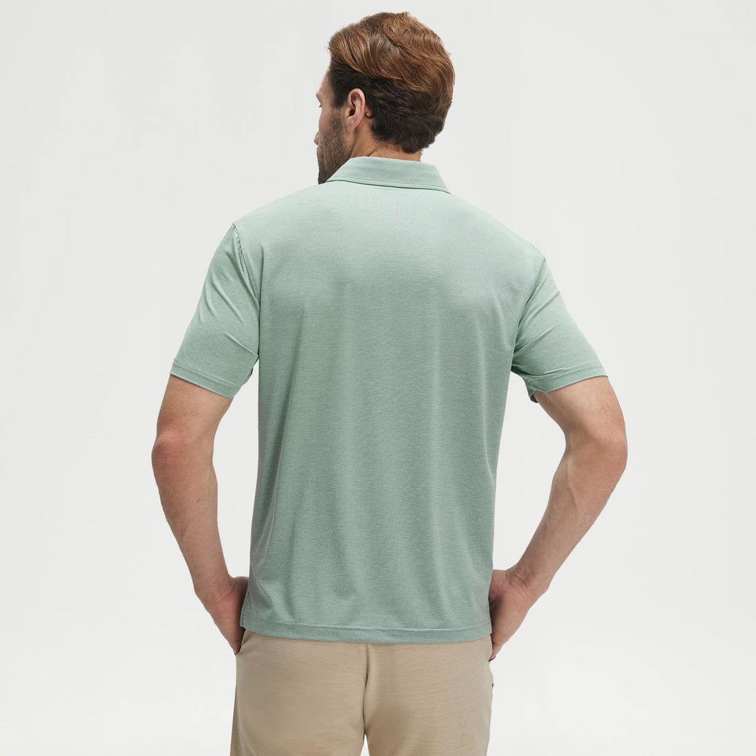 M MAELREG Men‘s Golf Shirts Short Sleeve Ultra-Light Soft Performance Quick Dry Athletic with UPF 30+ Polo Shirts for Men