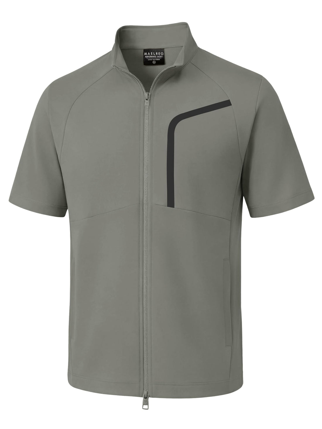 M MAELREG Short Sleeve Golf Jackets for Men with Full Zipper Lightweight UPF50+ Hiking Vests For Men with Button Pockets