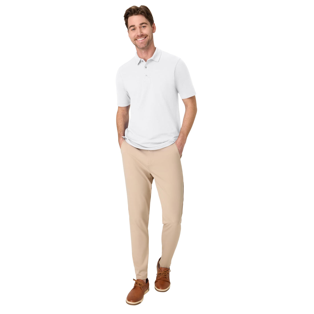 Hanes mens X-temp Performance Polo, Cotton Blend Sport Shirt for Men With Odor Control