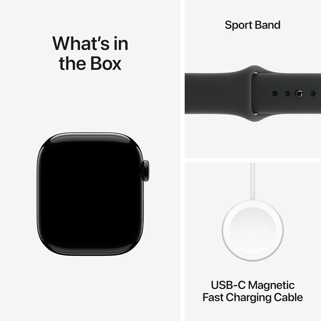 Apple Watch Series 11 [GPS 42mm] Smartwatch with Jet Black Aluminum Case with Sport Band - S/M. Sleep Score, Fitness Tracker, Health Monitoring, Always-On Display, Water Resistant (Renewed)