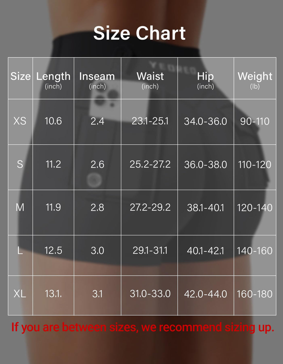YEOREO CoreFlex Women Workout Shorts Low Rise Hidden Scrunch Butt Lifting Cargo Pockets 2.5" Shorts