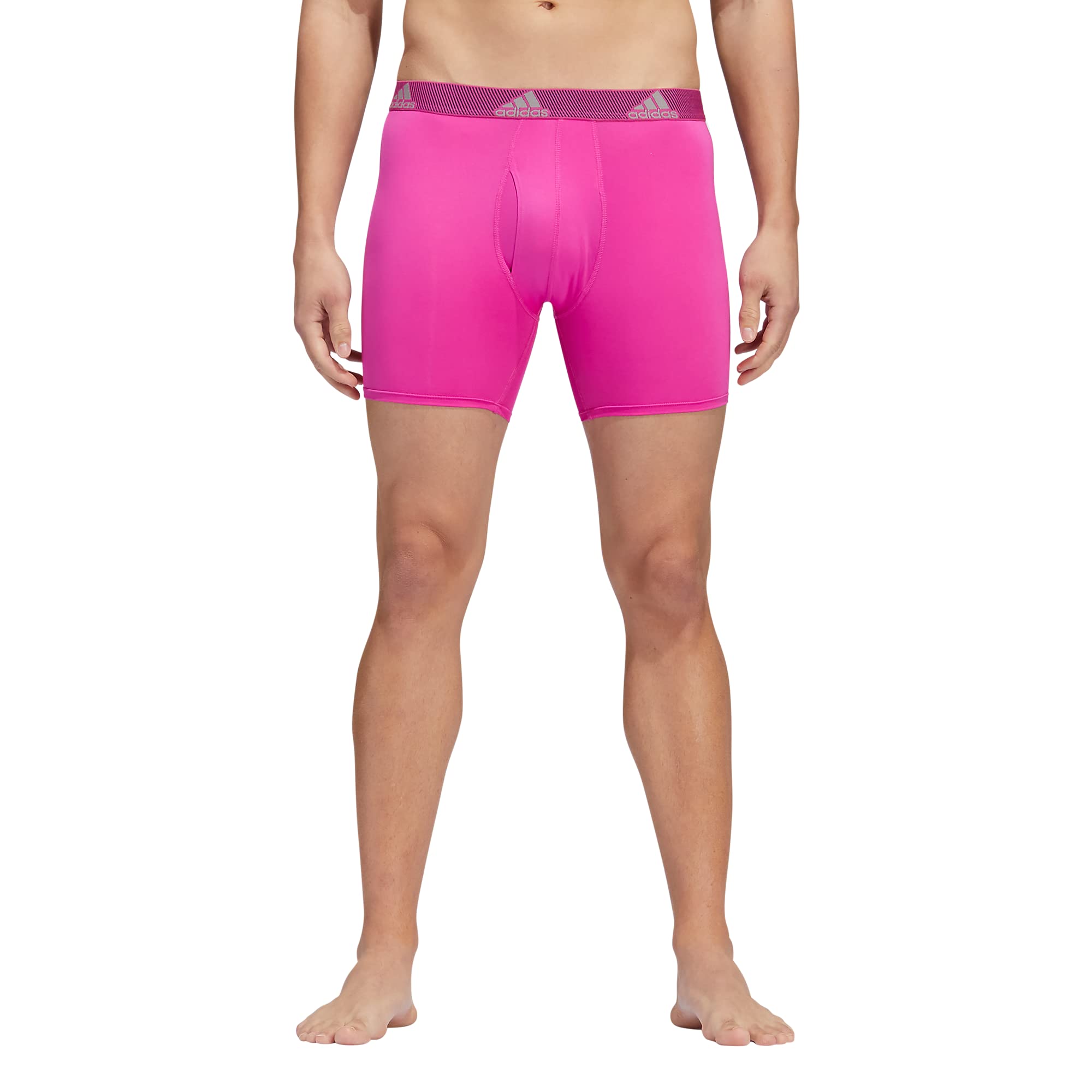 adidas Men's Microfiber Boxer Briefs Underwear (Multipack) Athletic Stretch-Fit