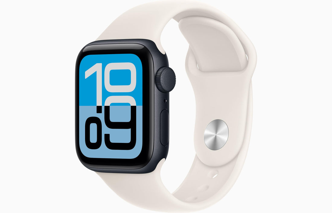 Apple Watch SE 3 [GPS + Cellular, 40mm] Midnight Aluminum Case with Black Sport Band, S/M (Renewed)