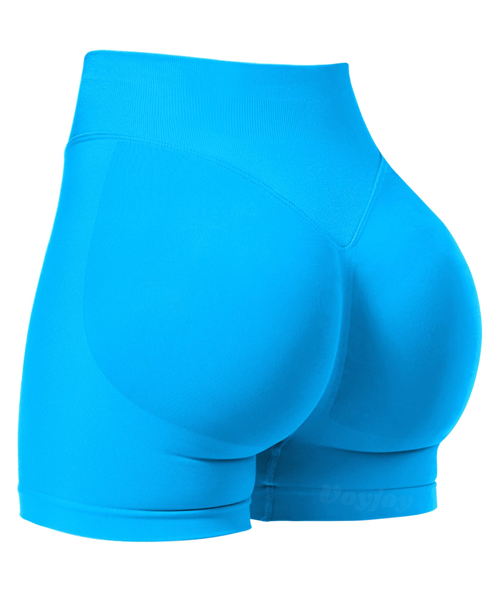 VOYJOY Women Workout Impact Shorts 2.5"/ 3.6"/ 4.5"/ 6" Scrunch Butt Booty | Tummy Control, High Waisted, Bike Short, Gentle Compression, for Women