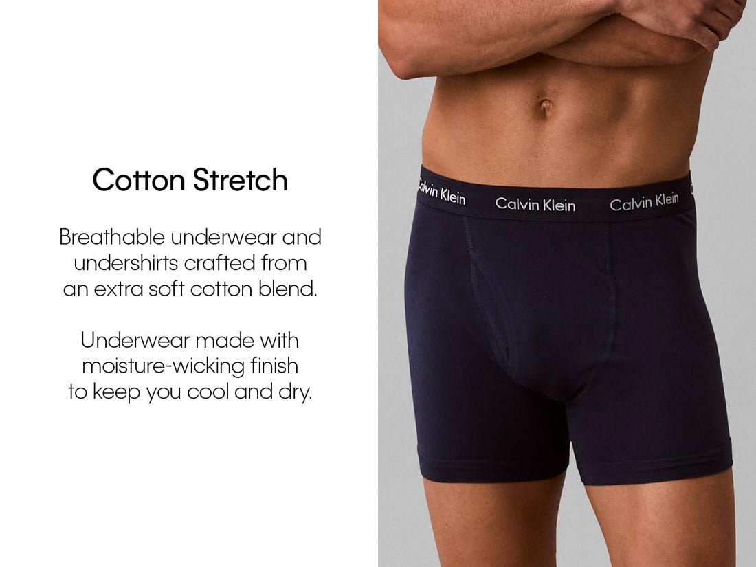 Calvin Klein Men's Cotton Stretch 5-Pack Boxer Brief
