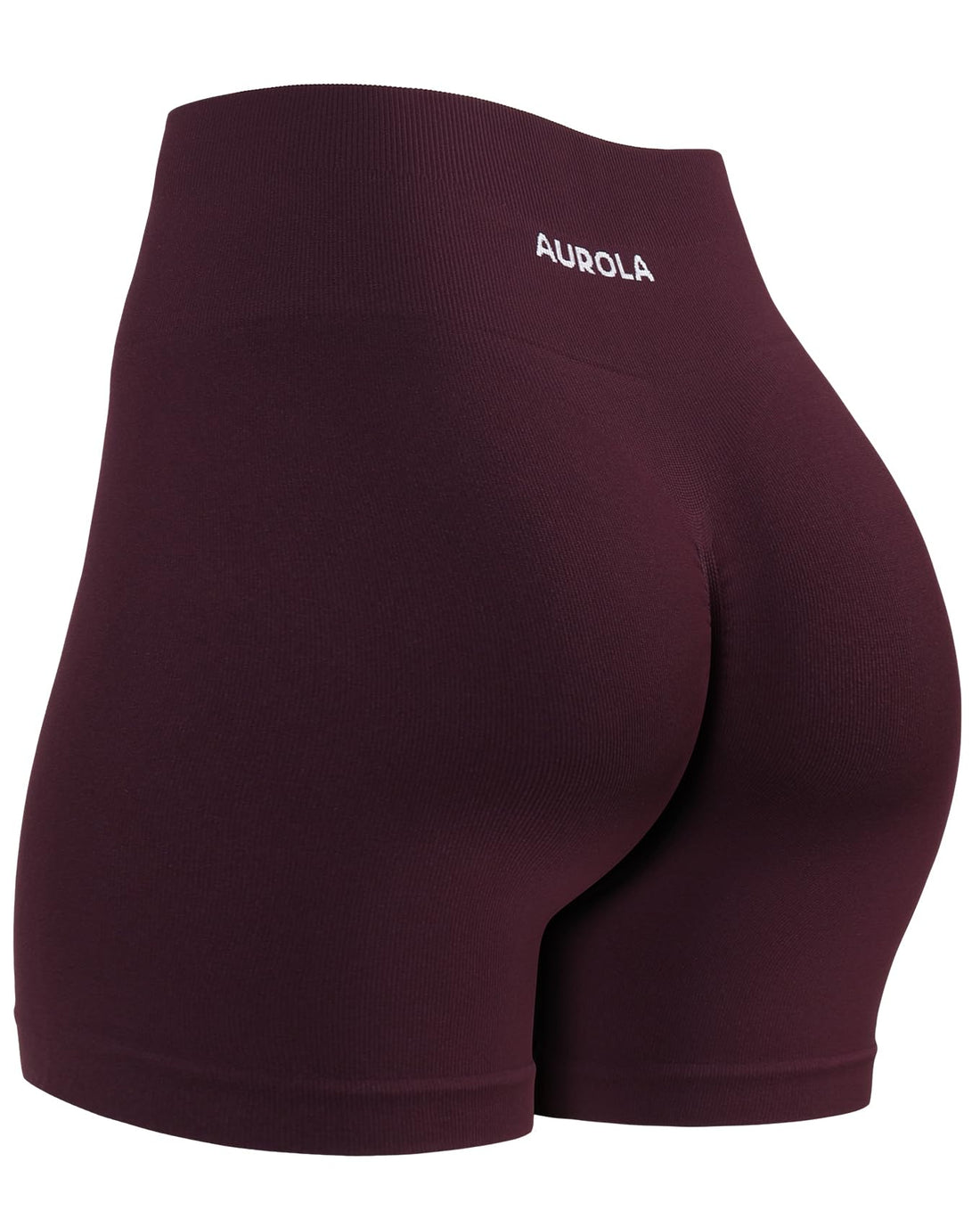AUROLA Power Workout Shorts for Women Tummy Control Squat Proof Ribbed Thick Seamless Scrunch Active Short
