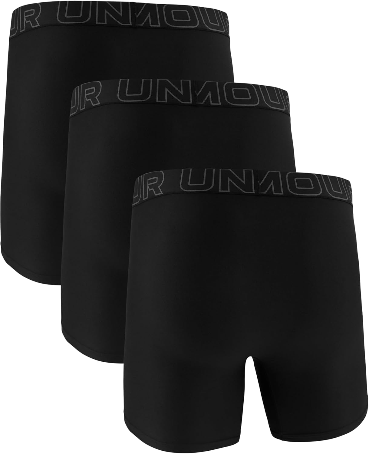 Under Armour Men's Performance Tech Boxerjock Brief Underwear, 6" Inseam, All-Day Comfort & Ultra-Soft, 3-Pack
