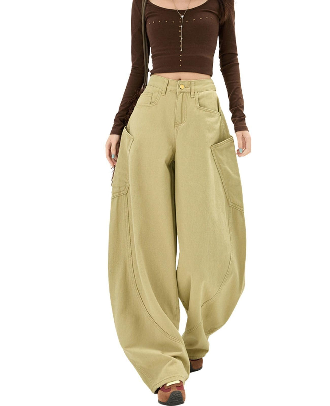 Baggy Jeans for Woman Men High Waisted Barrel Leg Jeans Casual Loose Denim Pants Streetwear Clothes