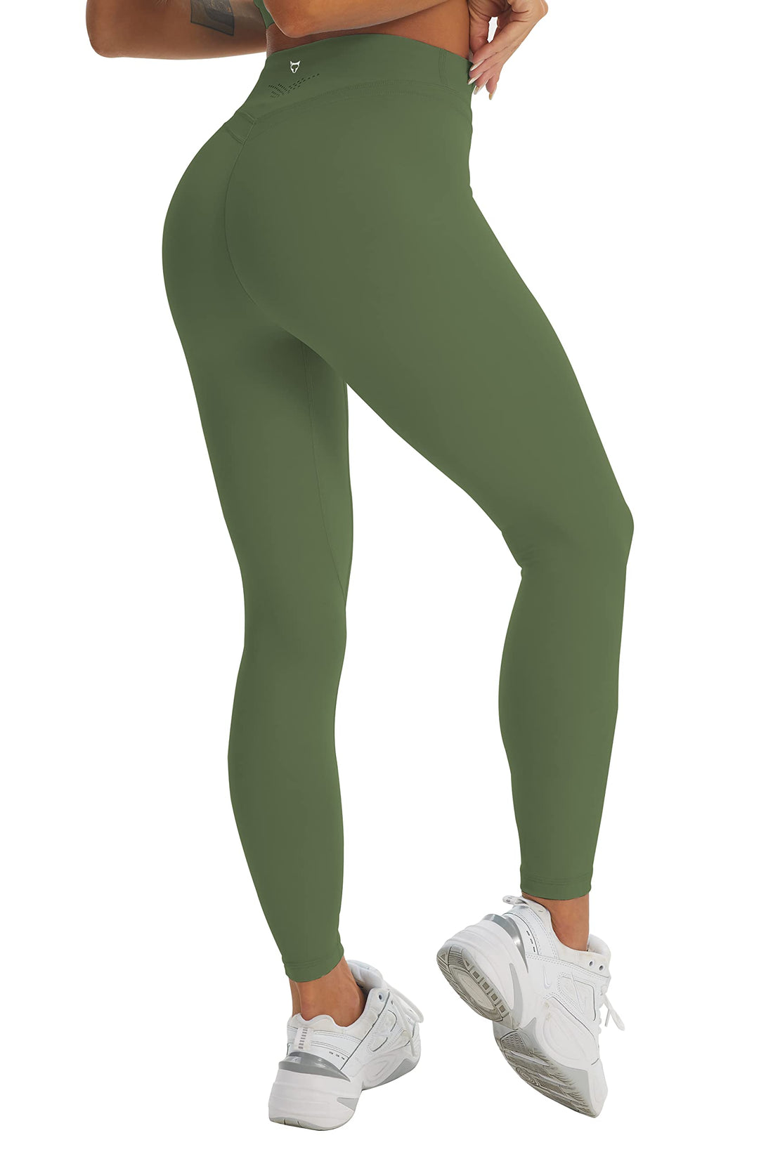TomTiger Women's Yoga Leggings 25" High Waisted Tummy Control Athletic Workout Pants 7/8 for Gym, Pilates, Running