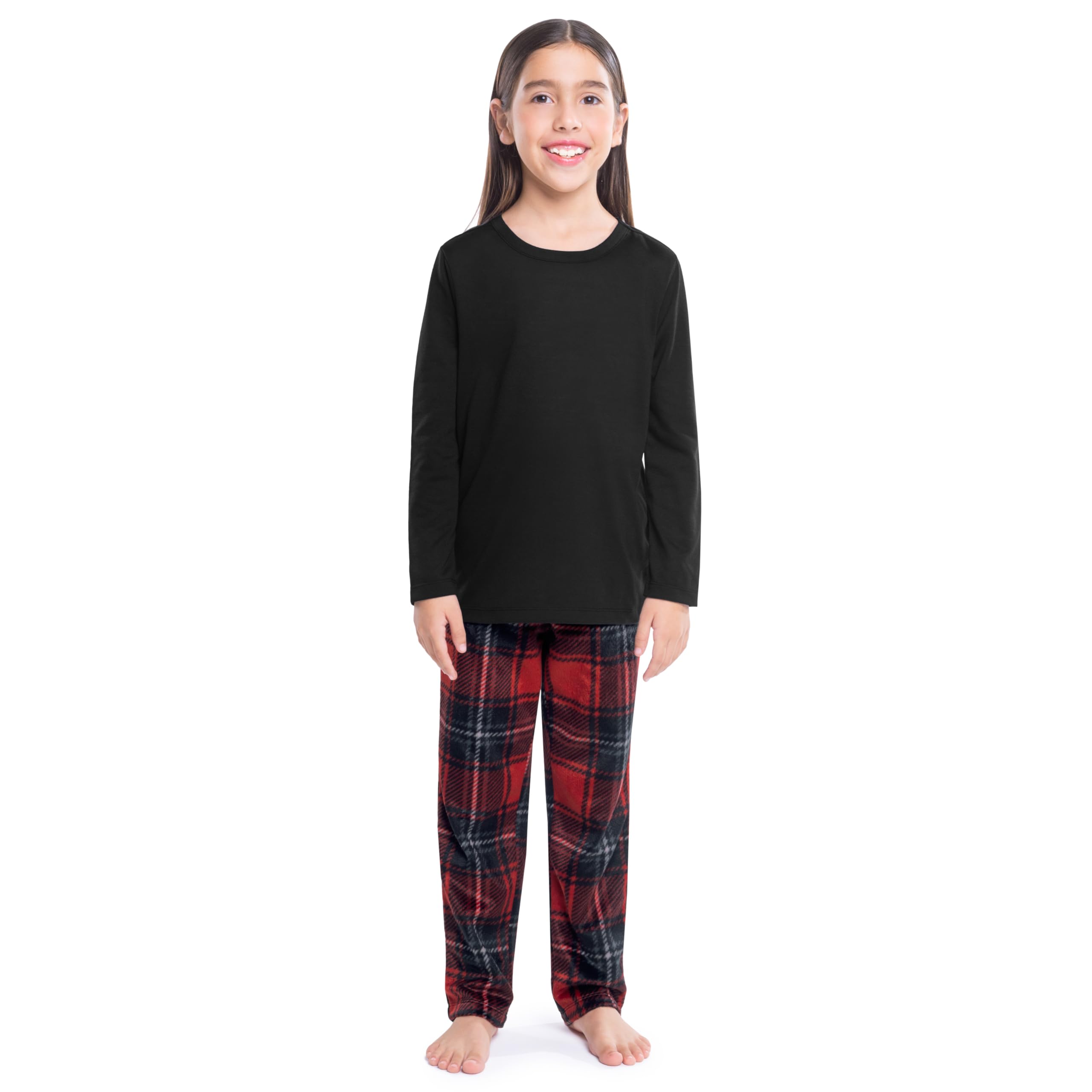 Fruit of the Loom Men Matching Holiday Family Sleep Pajama Set for Women, Men, and Kids