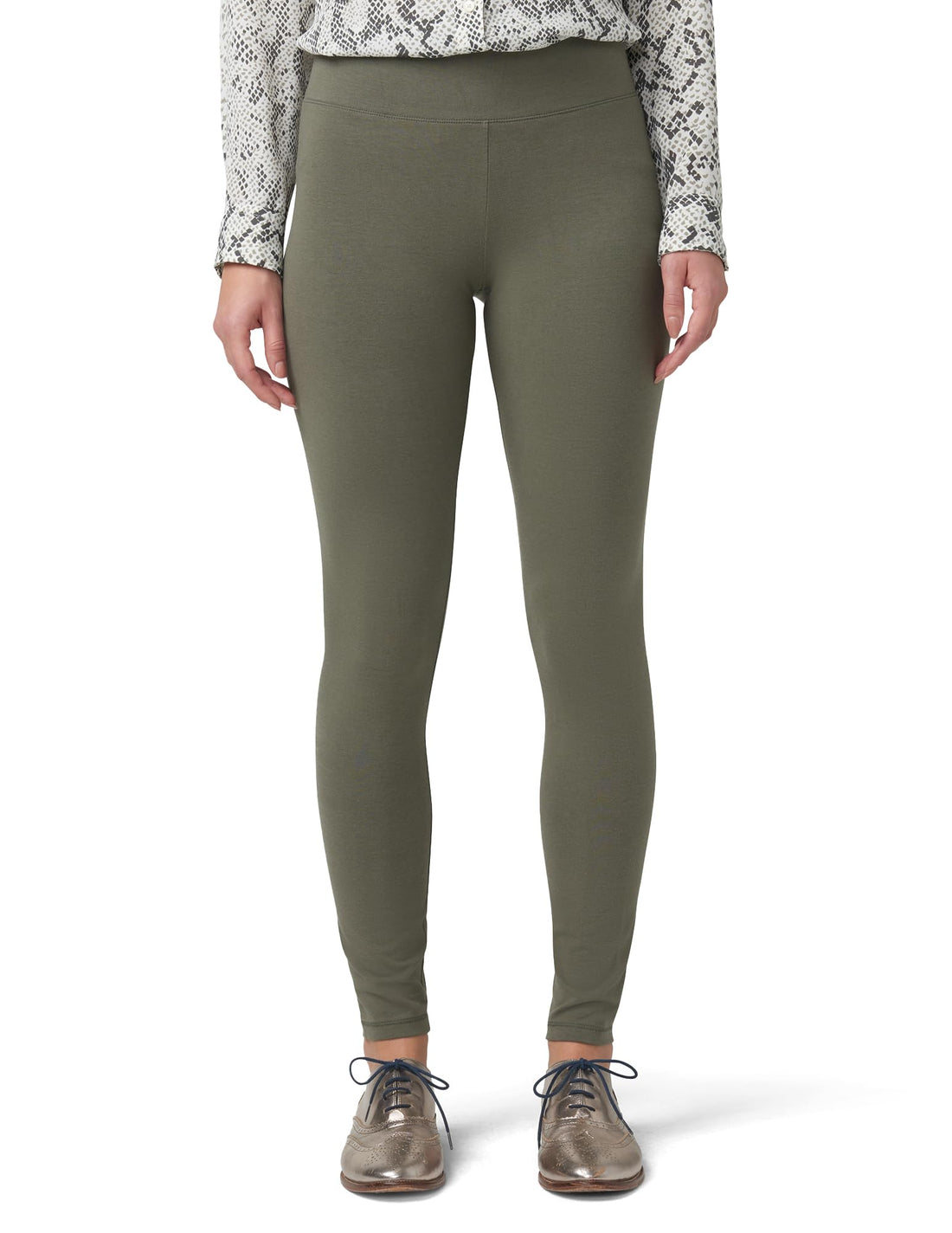 HUE Women’s Cotton Ultra Legging with Wide Waistband, Available in Capri and Legging Length