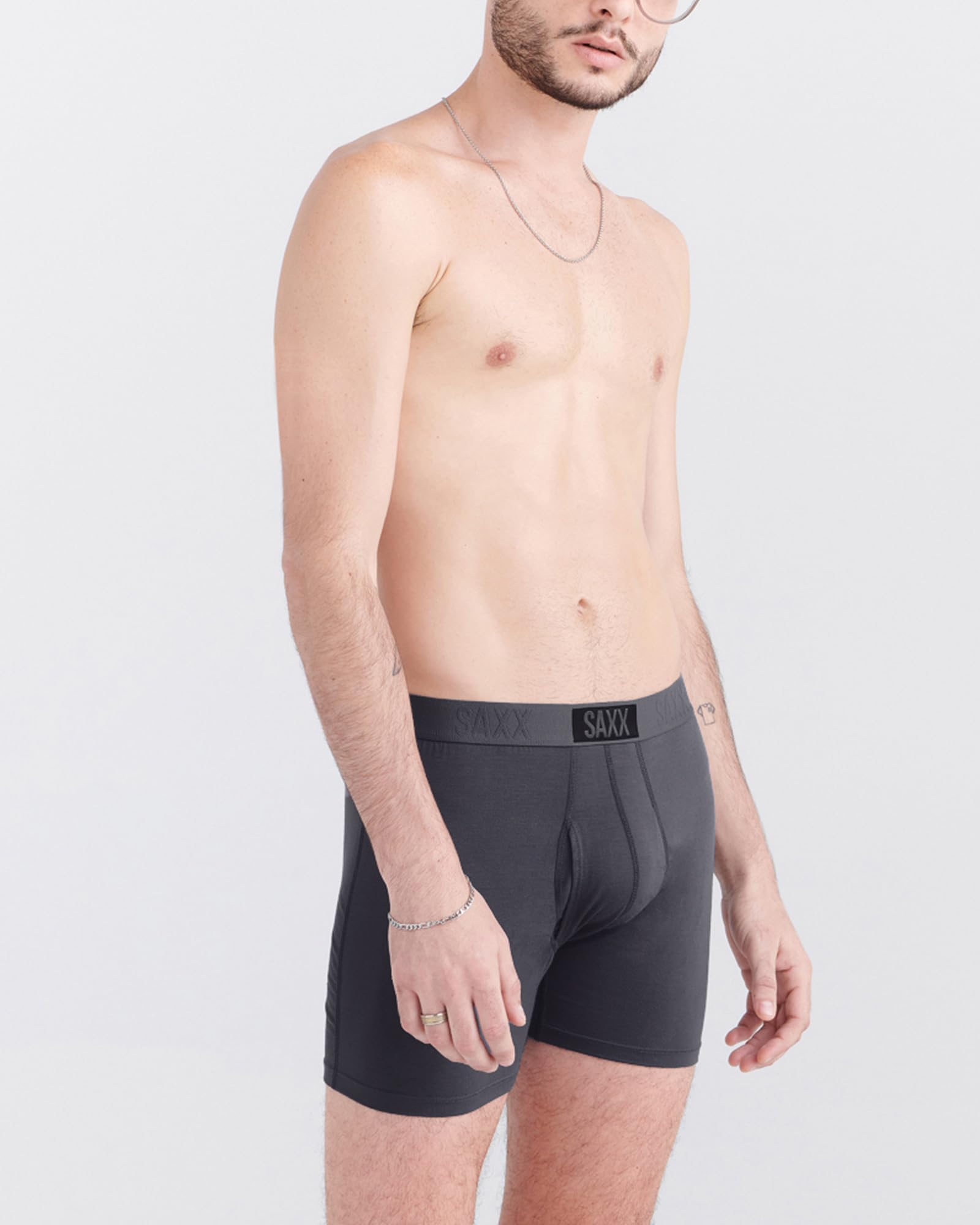 SAXX Underwear Co. Men's Ultra Super Soft Boxer Brief Fly 3-Pack
