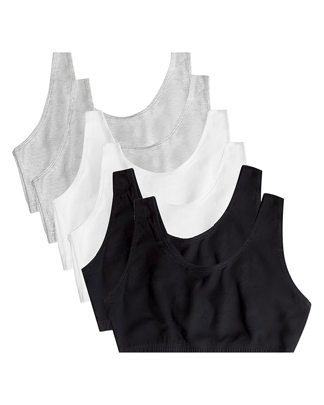 Fruit of the Loom Women's Built Up Tank Style Sports Bra Value Pack