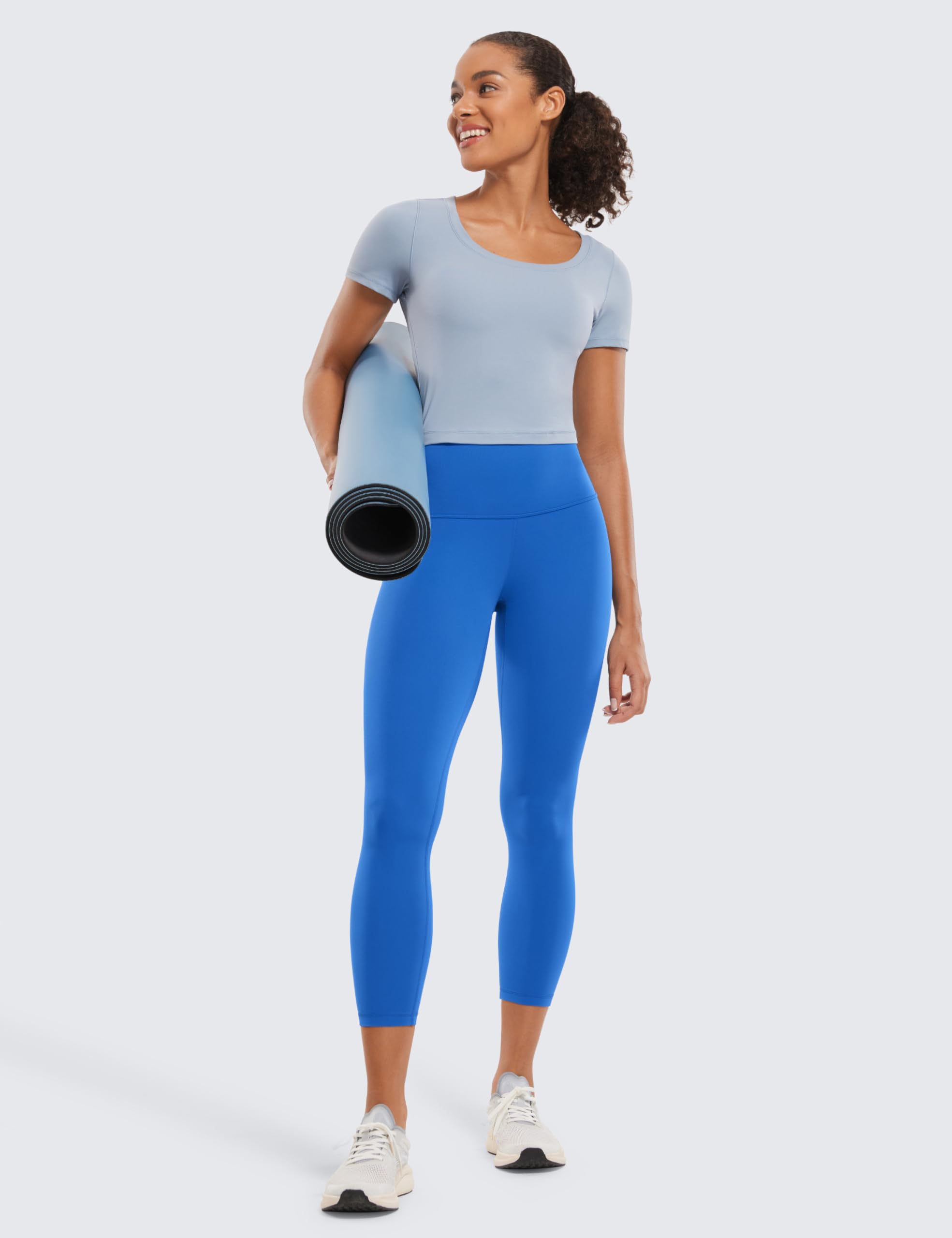 CRZ YOGA Butterluxe Capris 23'' | Extremely Soft, Gentle Compression, Yoga, High Waisted, for Women