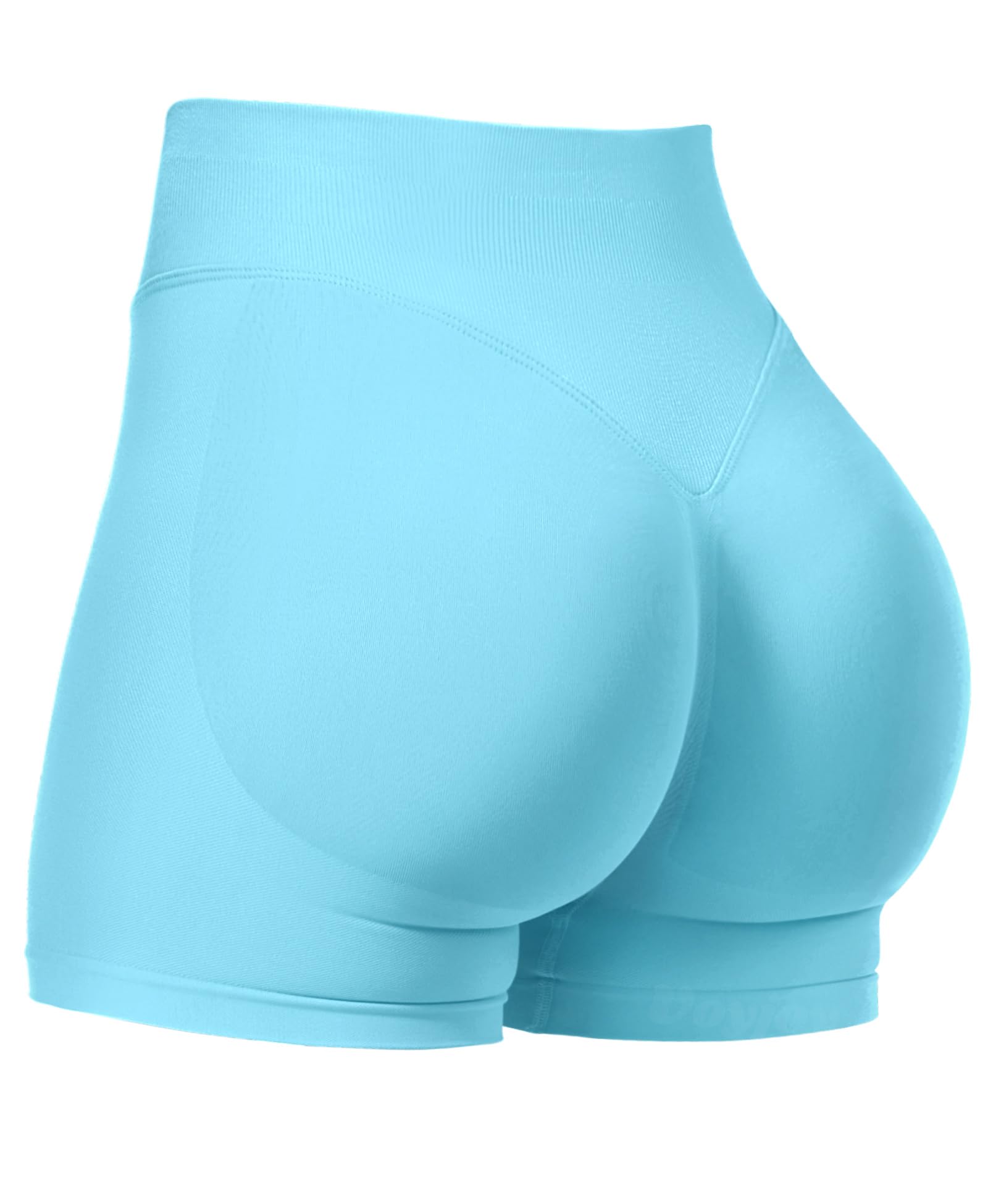 VOYJOY Women Workout Impact Shorts 2.5"/ 3.6"/ 4.5"/ 6" Scrunch Butt Booty | Tummy Control, High Waisted, Bike Short, Gentle Compression, for Women
