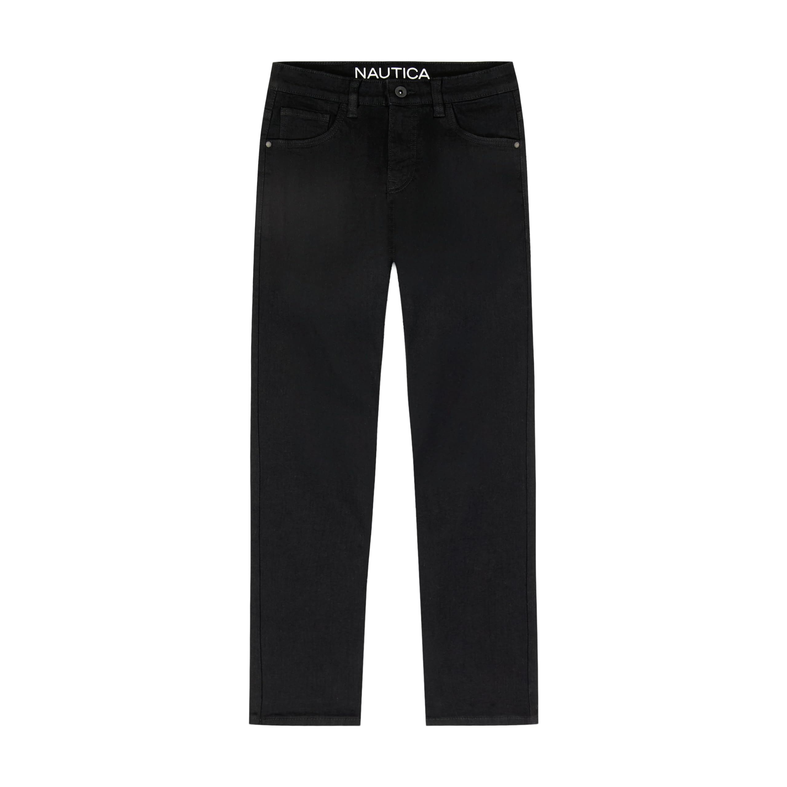 Nautica Boys' Classic Fit Straight Leg Denim Jeans, 5-Pocket Style, Zipper Fly & Button Closure