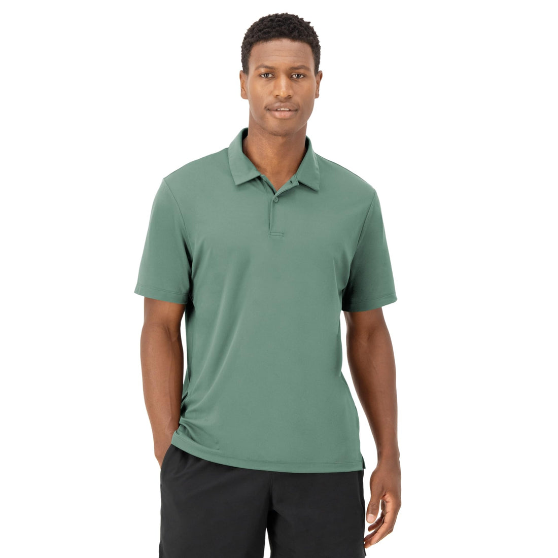 Hanes Men's Moves Performance Polo, Short Sleeve Polo Shirt for Men, Moisture-Wicking