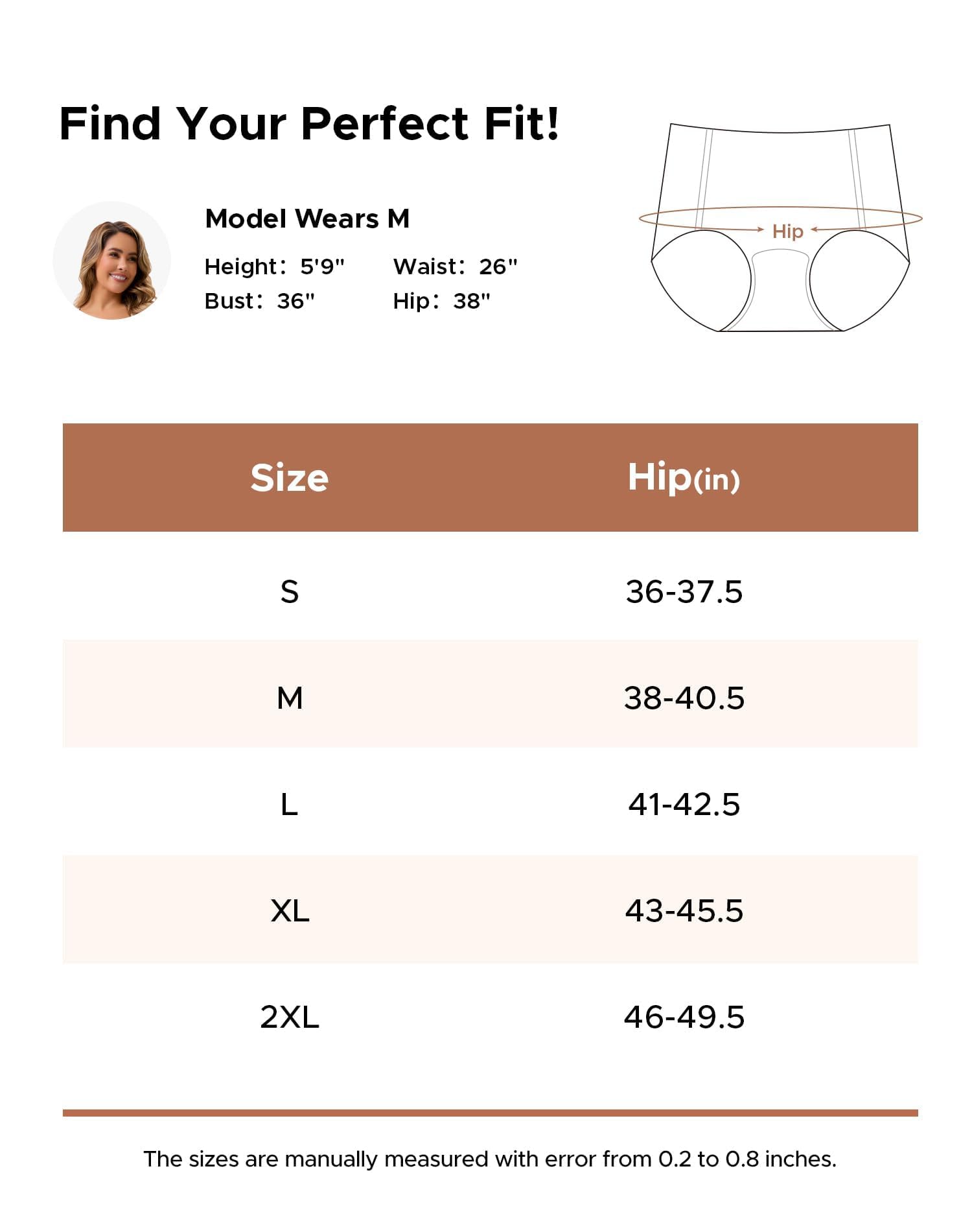 INNERSY Women's High Waist Seamless Underwear No Show Panties Full Coverage Briefs 3-Pack