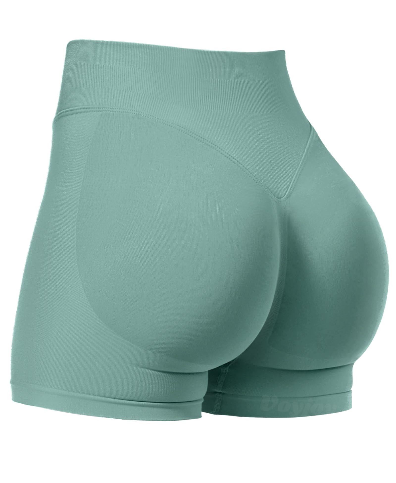 VOYJOY Women Workout Impact Shorts 2.5"/ 3.6"/ 4.5"/ 6" Scrunch Butt Booty | Tummy Control, High Waisted, Bike Short, Gentle Compression, for Women
