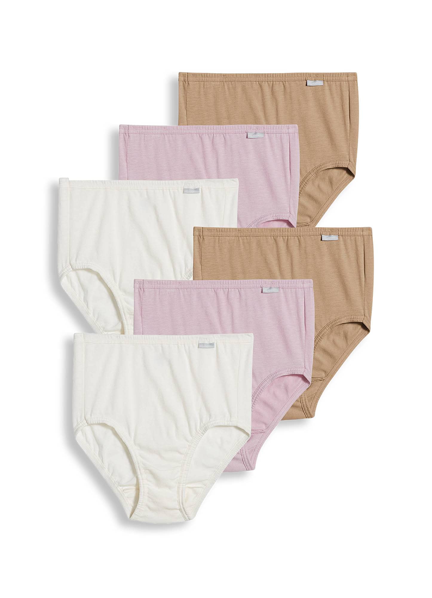 Jockey Women's Underwear 100% Cotton Elance Brief - 6 Pack